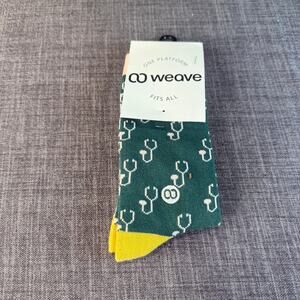 NWT Adult Weave Stethoscope Doctor Nurse Socks New Gift OSFM